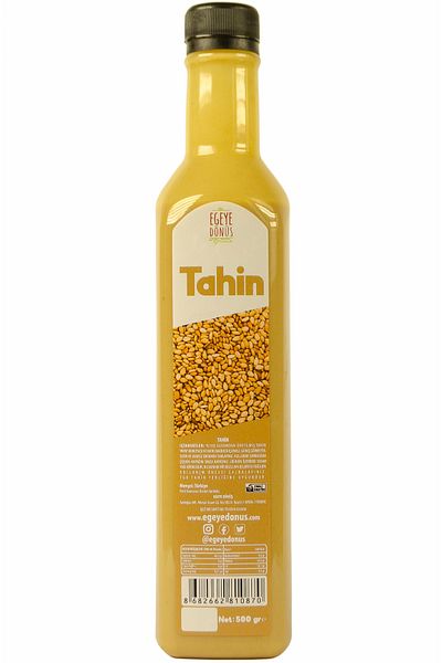 EGEYE DÖNÜŞ Local Tahini - 500 Gr. 1. Quality (High Aroma) Made from Domestic Sesame.