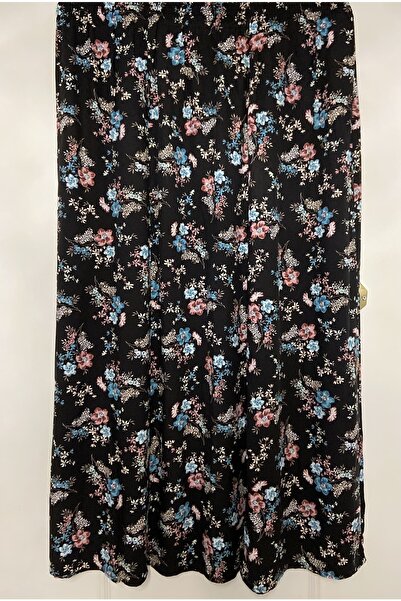 LAMİAX STORE Kadın Viskon Anne Basma Etek Lastikli