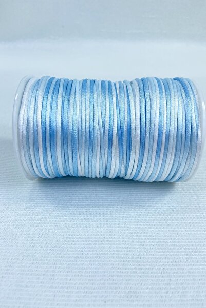 Hobigram 5 μέτρα Κορδόνι Σατέν Κορδόνι Κολιέ Βραχιόλι Σχοινί Μπλε Αποχρώσεις Πολύχρωμο 5 μέτρα – Σχοινί Πλεξίματος – Πλεξίματα