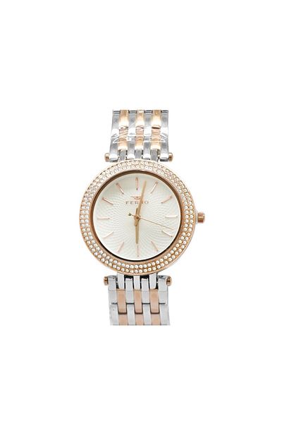 Tesbihane Rose-silver Color Steel Cord Women's Wristwatch Th-f61576a-e