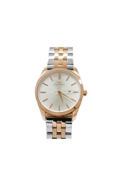 Tesbihane Rose-silver Color Steel Cord Women's Wristwatch Th-fl21231a-e