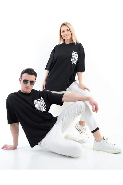 Machetta Large Size Titan Printed Oversize Cotton Unisex T-shirt (Price is per piece)