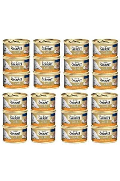 Gourmet Kıyılmış Hindi Etli Konserve Yetişkin Kedi Maması 24 X 85 G