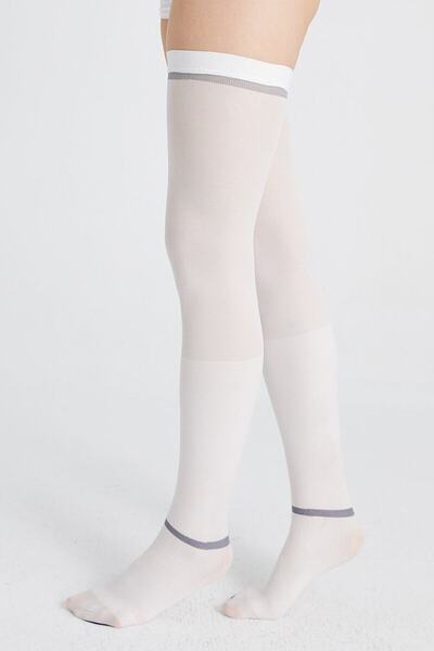 VARİMO Antiemboli Çorabı Kontrol Deliği Altta Dizüstü Normal Boy 1 Çift