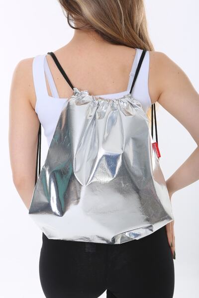 Serkan Çanta Bez Çanta Atölyesi Σακίδιο πλάτης με κορδόνι υφασμάτινη τσάντα