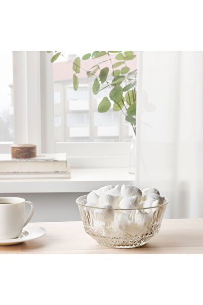 IKEA 2 Adet Sallskaplıg Cam Kase Çerezlik Salatalık Çok Amaçlı 15 Cm