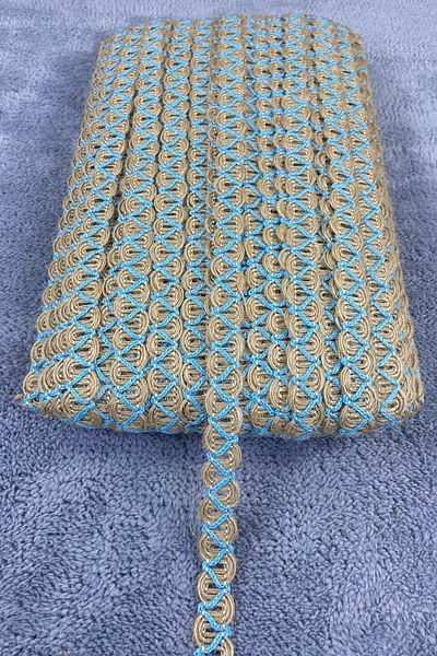Hobigram Wicker Water Stone Ram Horn Blue Striped Decorative Strip – Decorative Strip, Stylish Design – Decorative Strip