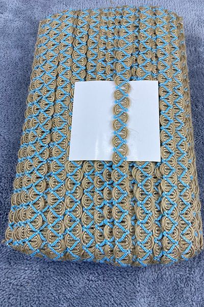 Hobigram Wicker Water Stone Ram Horn Blue Striped Decorative Strip – Decorative Strip, Stylish Design – Decorative Strip