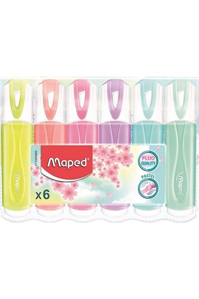 Maped Highlighter Fluo Pastel Color 6 Pieces742558