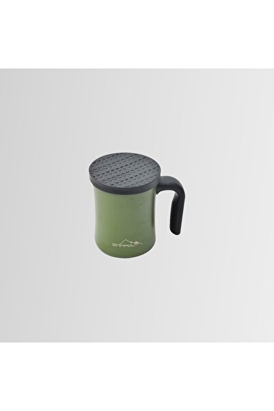 NURGAZ Ng-174-y Campout Çift Katmanlı Termos Kamp Bardak Kupa Yeşil