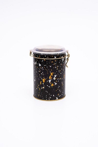 EVLE Er117-1h Terrazzo Black Patterned Spice Jar 1.1 Lt
