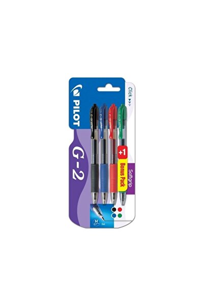 Pilot Üstten Basmalı 0.7mm Roller Tükenmez Kalem 4'lü