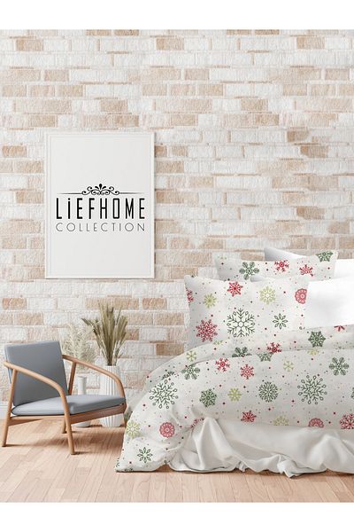 Lief Home Set cuvertură dublă din țesătură de flanel |   100% bumbac/bumbac