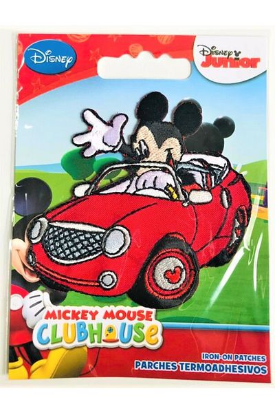 Disney Mickey Mouse زخرفة منسوجة قابلة للالتصاق بالحديد - رقعة - رقعة ميكي ماوس 1 (المنتج الأصلي المرخص)