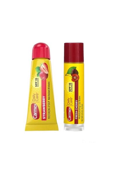 Carmex Strawberry 10g+ Fresh Cherry Stick 4,25g2 Piece Advantage Package SPF 15
