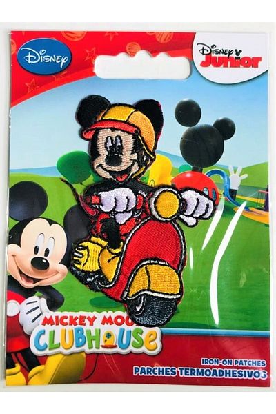 Disney Mickey Mouse حواف منسوجة قابلة للالتصاق بالحديد - رقعة - رقعة ميكي ماوس 6 (منتج أصلي مرخص)