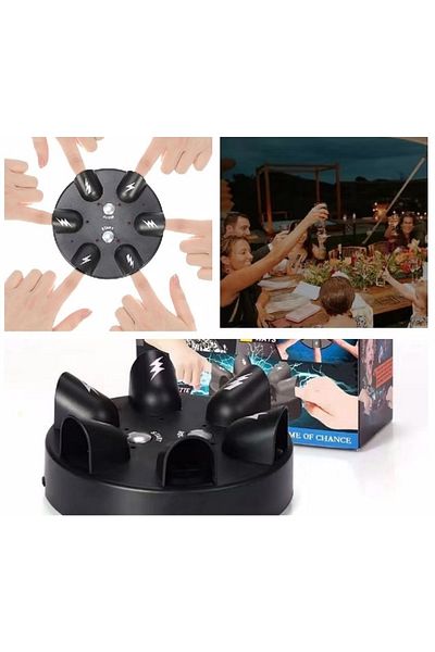 SYNOPE Finger Lying Detector Electric Shocking Finger Game Machine Fun Game for Friends