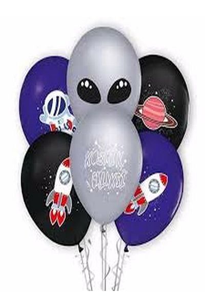 DÜVENCİ TİCARET Space Themed 10 Balloons
