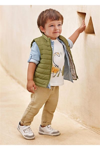 MAYORAL 2 Years Baby Boy Beige Linen Trousers