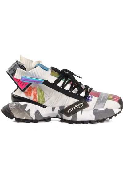 Guja 23Y303 Femei Bărbați Culoare albă Design ortopedic Tricoturi cu talpă groasă Pantofi cu velcro Pantofi sport