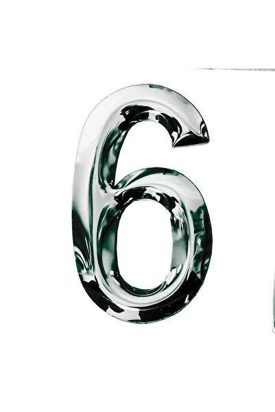 ALETÇANTAM Mailbox Adhesive Numeral Metal Door Number No:6
