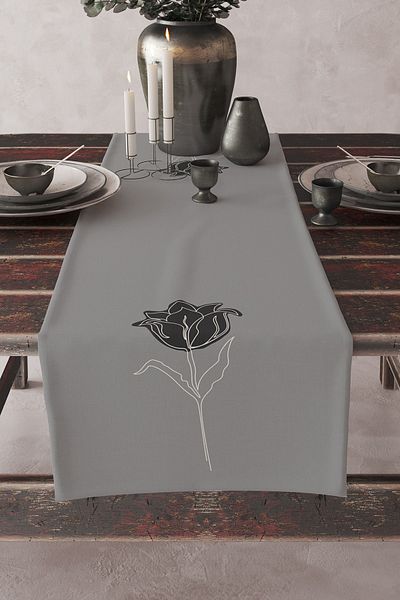 Skhome Premium Custom Design Decorative Digital Printed Runner