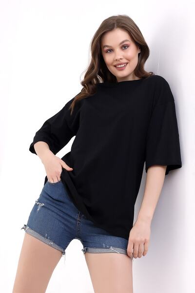 Winmoda34 Μπλουζάκι Unisex Crew Neck Oversize Boyfriend