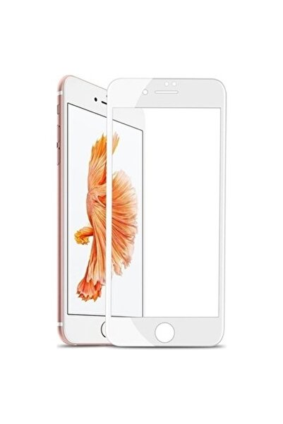ErkMobile ايفون 7 بلس وايت 5D - زجاج واقي شاشة تغطية كاملة