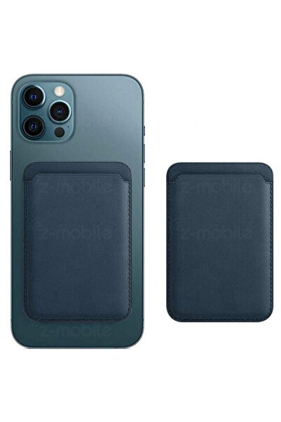 piblue حامل بطاقات محفظة جلدي مزود بخاصية Mag-safe متوافق مع هاتف Apple Iphon...