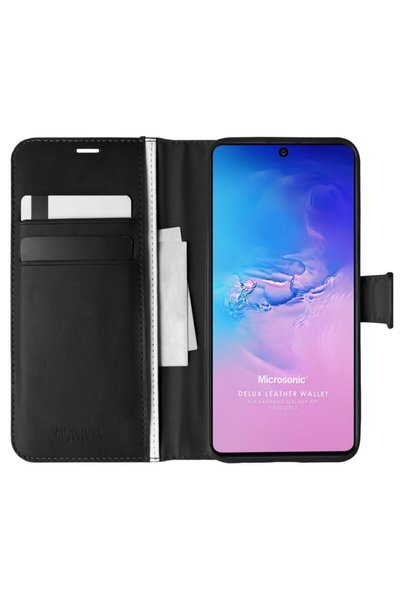 piblue Samsung Galaxy A91 Case with Stand Cover Protected Black