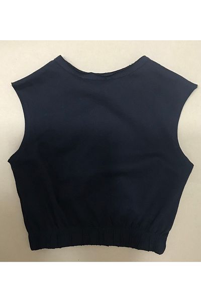 Çikoby Girl's Elastic Waist Crop T-Shirt