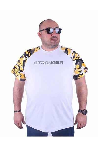 Starbattal Ανδρικό μπλουζάκι Raglan Sleeve Camouflage 23146 Mustard