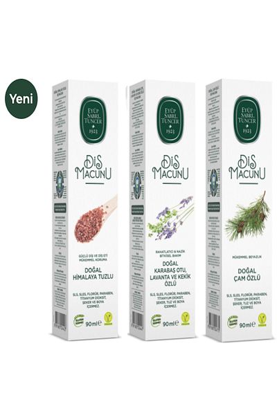 Eyüp Sabri Tuncer Toothpaste Set of 3, 90ml