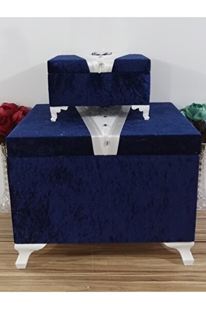 Sandık Dünyası Söz Nişan Bohça Gelin Damat Çeyiz Sandığı 2li 0104l