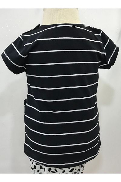 Çikoby Baby Girl Striped T-Shirt with Accessories