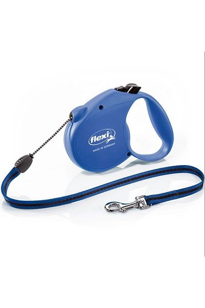 Flexi Standard Blue Rope Automatic Dog Collar 5 m Medium
