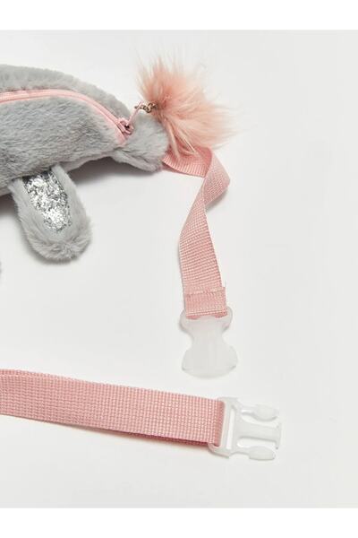LC Waikiki Embroidered Plush Girl's Waist Bag