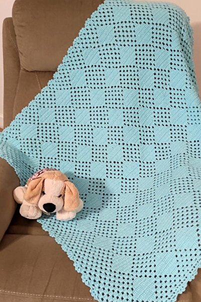 nftart.design بطانية أطفال منسوجة يدويًا بنمط البقلاوة