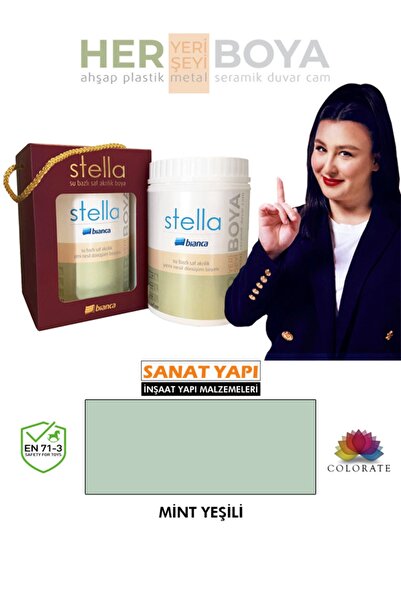 Bianca Stella Su Bazlı Akrilik Boya Mint Yeşili