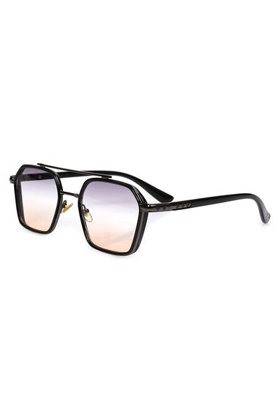 TomyHelf Black Frame Gradient Glass Women's Sunglasses 0039c3c