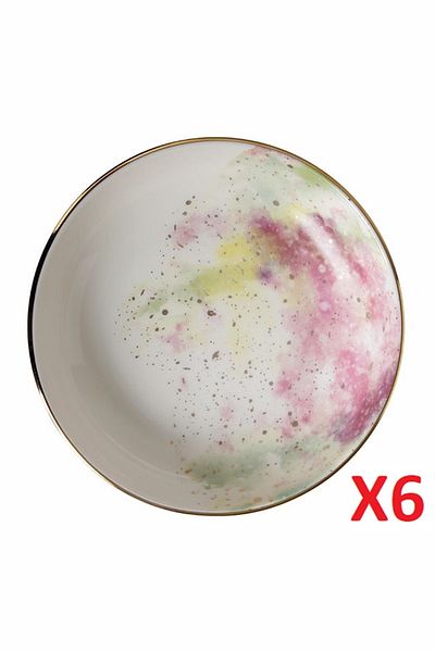 Porland Cosmos Pattern Bowl 17cm 415cc 6-pack 04alm003439