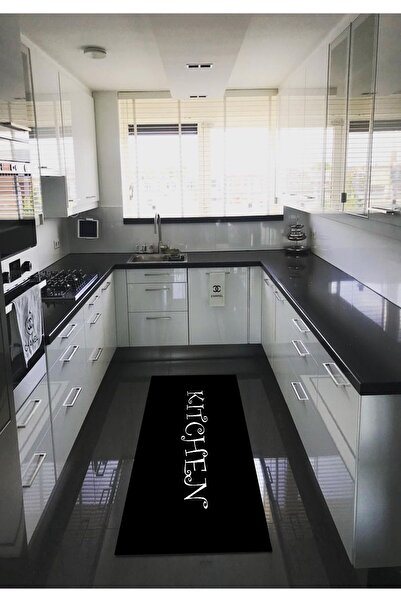 BEREN HALI Kitchen Yazılı Mutfak Halısı