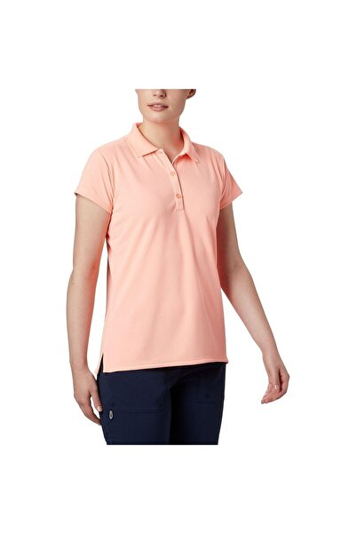 Columbia Innisfree Γυναικείο πορτοκαλί μπλουζάκι πόλο εξωτερικού χώρου Fl6087-807
