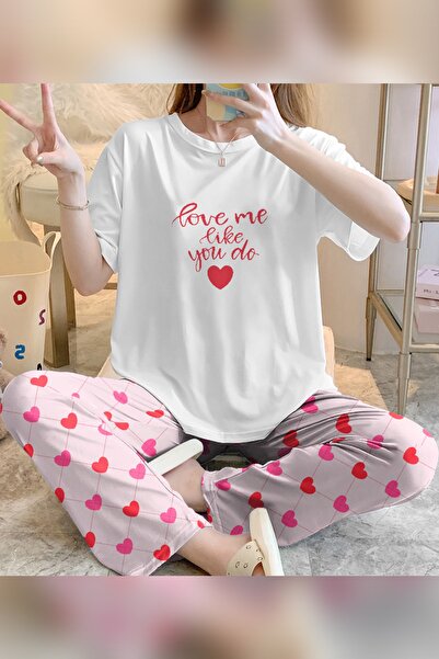 PEMBİŞ HOMEWEAR Σαββατιάτικο Σετ Πιτζάμες με Κοντά Μανίκια από Υπέρ-απαλό Ύφασμα