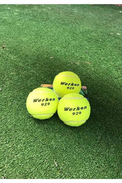 Werkon 3 Adet Antrenman Tenis Topu Sarı