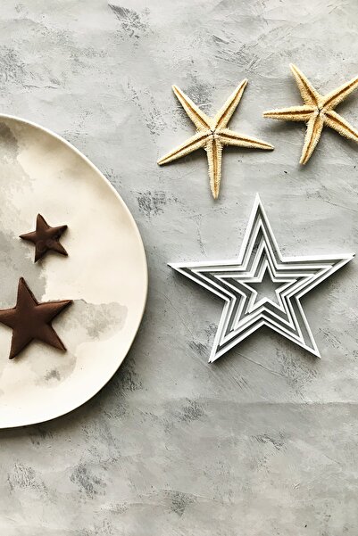 CESTOPİENO 4-Piece Flat Star Dough Shaper (no 4,3,2,1)