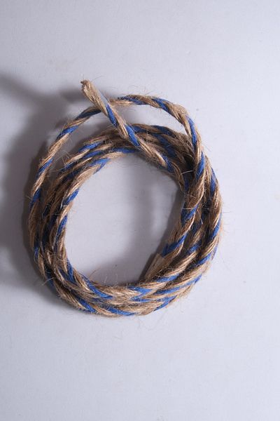 Eskişehir hobi sanat 8 Mm Blue Decorative Fish Back Hair Braid Strip - Whip Hessian Thread
