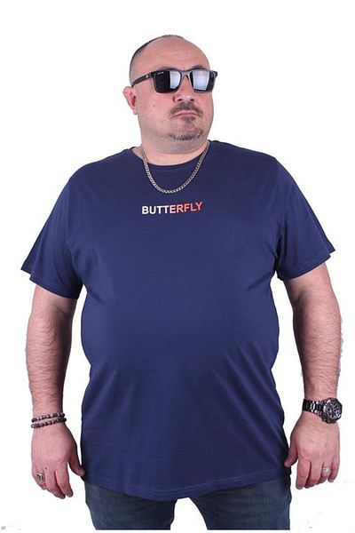 Starbattal Tricou cu gât mai mare Fluture 23107 Marine