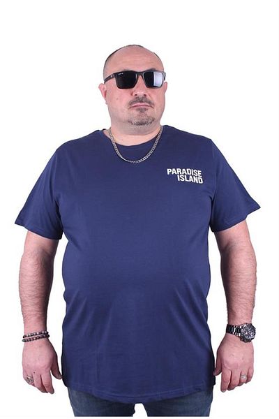 Starbattal Tricou cu gât roșu de mărime mare Paradise Island 23103 Marine