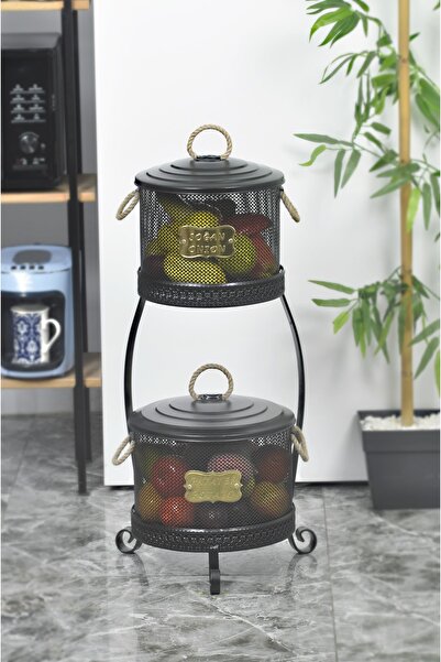 Yıldıray Metal حامل بطاطس مثقوب موديل جديد مع حامل معدني من الحديد المطاوع